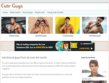 Tablet Screenshot of cuteguys.net